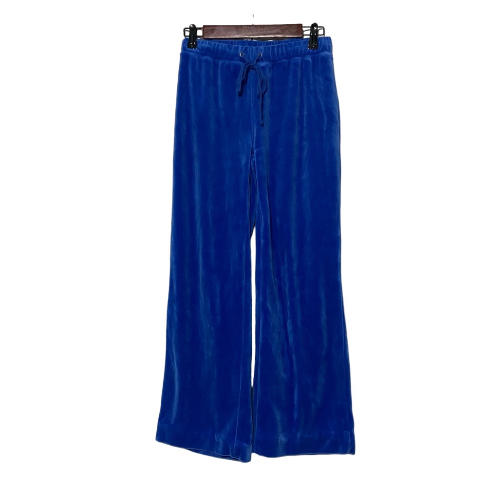Y2K Vintage Velour Electric Blue Velour Sweatpants